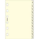 Filofax Pocket A-Z Index 2 Letters per Tab (Cream)