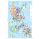 Filofax A5 World Map Refill