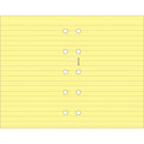 Filofax Mini Ruled Notepaper Refill (Yellow)
