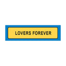 Lovers Forever License Plate Keyring