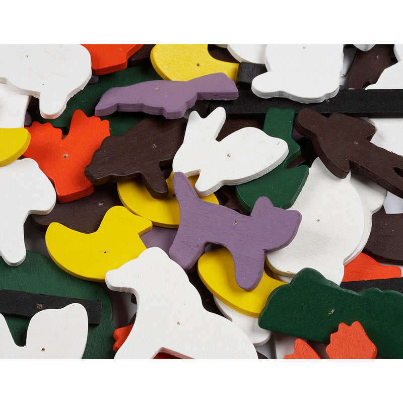 Hammer-It Farm Wooden Shapes Set 150pcs (300g)