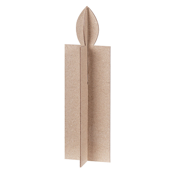 Papier Mache Standing Candle Set 10pk