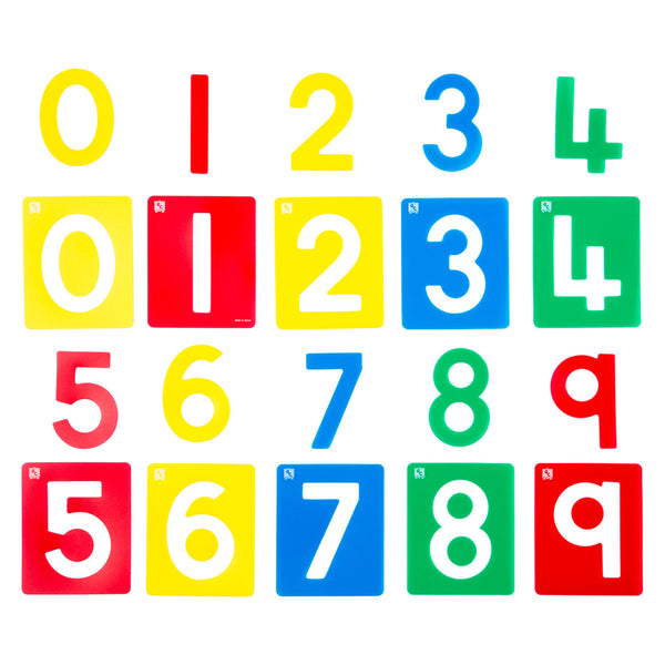 First Creations Number Stencils (Pack of 10)