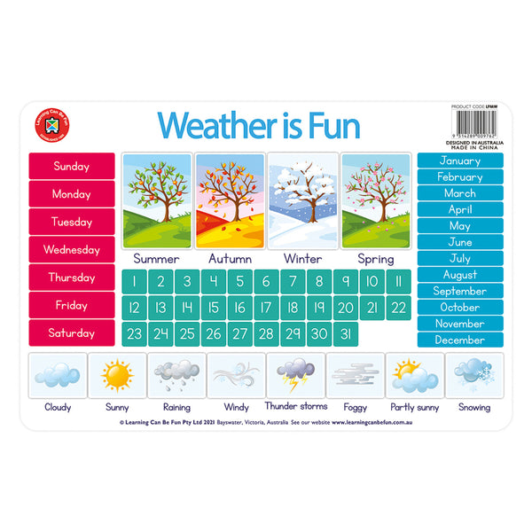 Weather Chart Placemat