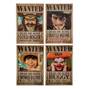 One Piece 2023 Wanted Set of 4 Magnets