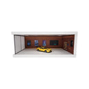 1:64 Chev Board w/ Light Box Single Parking Space Brown A
