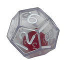 Chessex 12-Sided Double Dice (Clear)