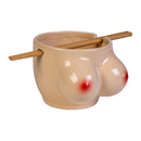 Ceramic Noodle Bowl with Bamboo Chopsticks