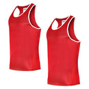 Morgan Boxing Singlet (Red/White)