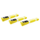 Yamasaki Coloured Martial Arts Belts with White Stripe (Yellow)