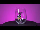Contemporary Stemless Wine Glass