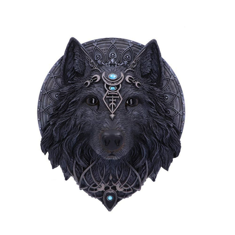 Wolf Moon Wall Hanging Plaque 30cm