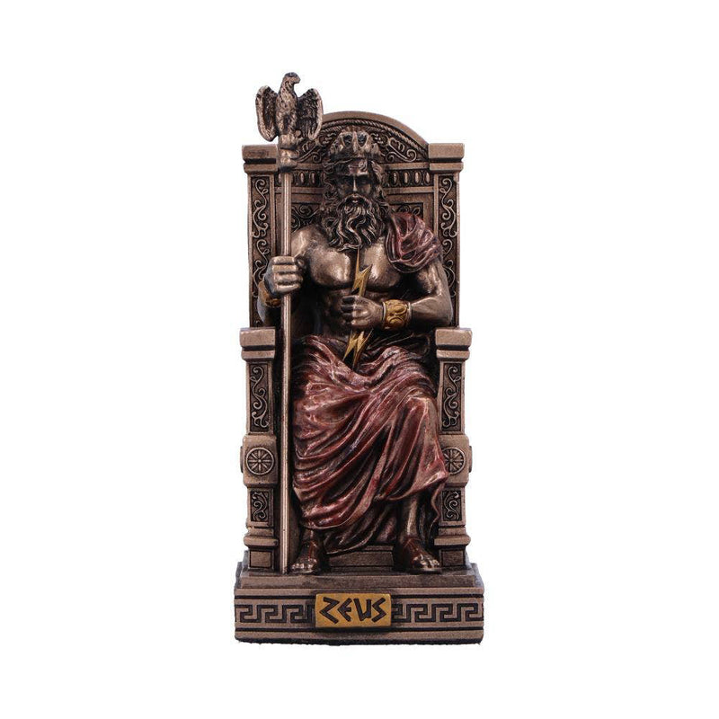 Zeus God of the Sky Bronze Figurine 8.5cm