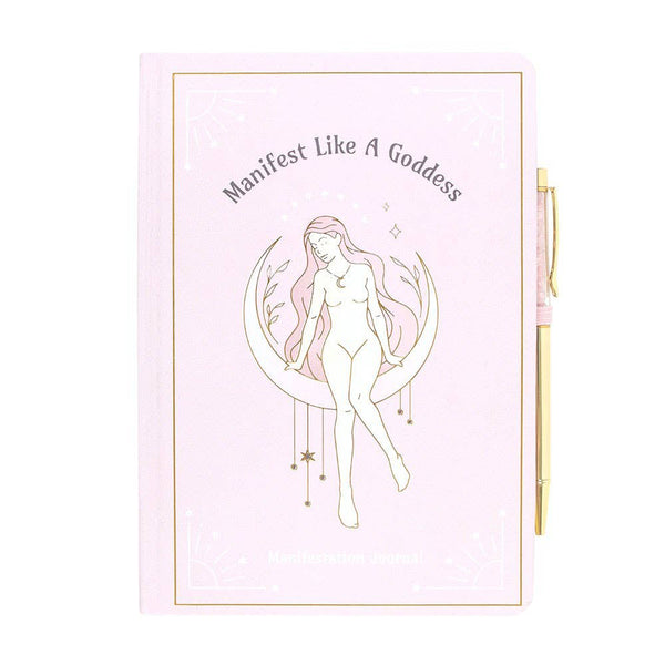 Goddess Energy Paper Journal with Crystal Pen
