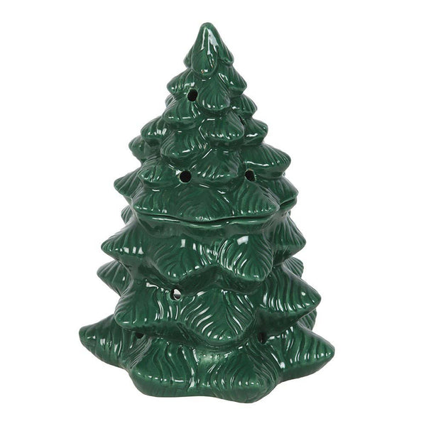 Green Fir Tree Oil Burner and Wax Warmer