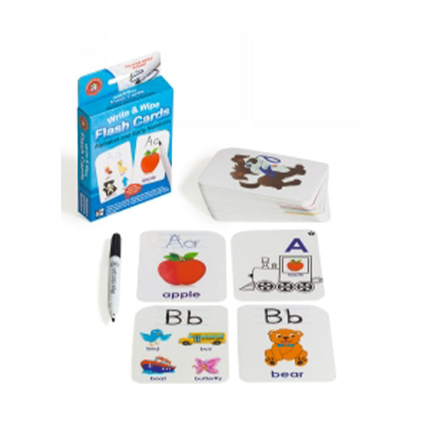 LCBF Write & Wipe Alphabet & Early Numbers Flash Cards