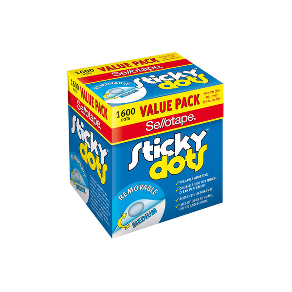 Sellotape Removable Sticky Dots (Pack of 1600)