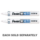 Pentel 100C-M Bullet Tip Marker (White)