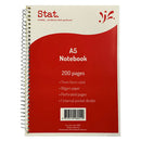 Stat Ruling 60gsm A4 200pg Notebook 7mm (Red)