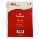 Stat Ruling 60gsm A4 200pg Notebook 7mm (Red)