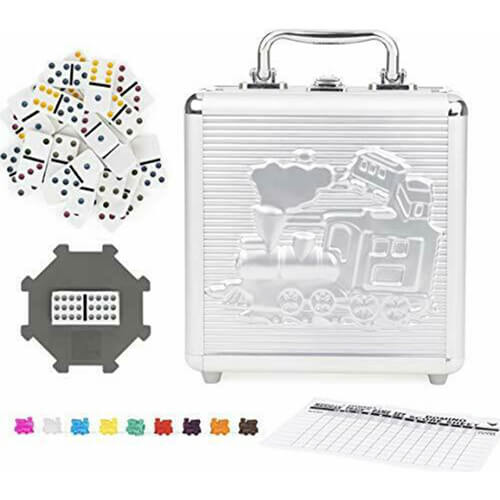 Classic Games Mexican Train Dominoes in Carry Case