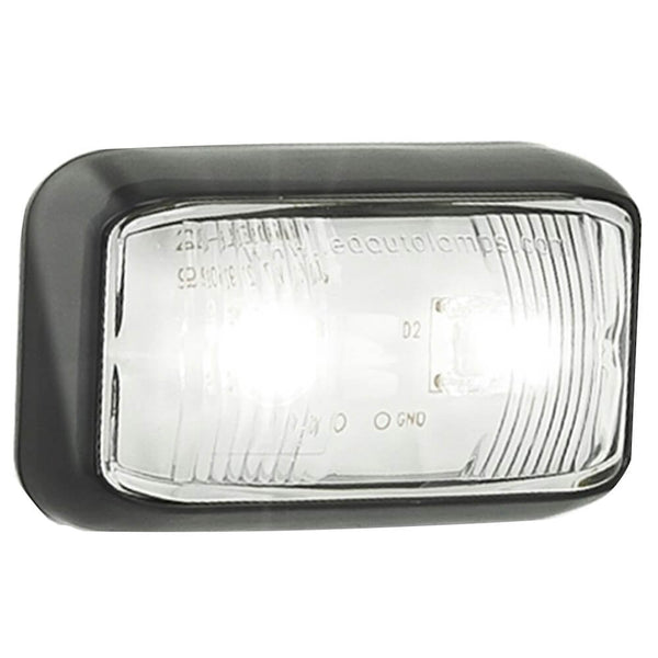 White Vehicle Clearance Lights Trailers & Caravans (12/24V)