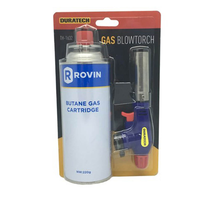 Gas Blow Torch with Butane Gas Cartridge Pack (220gms)