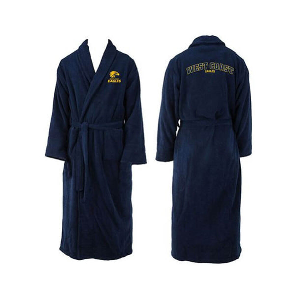 AFL Bathrobe Long Sleeve Adult West Coast Eagles