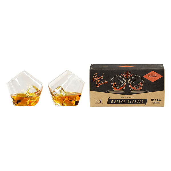 Gentlemen's Hardware Rocking Whisky Glasses (Set of 2)