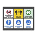 Durus Key Messages Wall Sign Assorted (400x300mm)