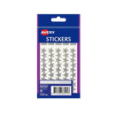 Avery F/P Silver Stars Label (Pack of 10)
