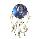 Native American Girl and Howling Wolf Dreamcatcher