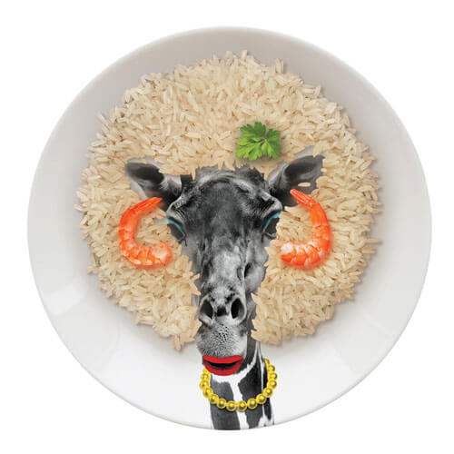Wild Dining Giraffe